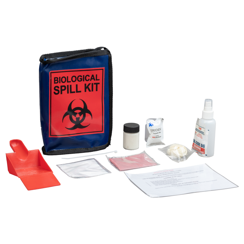 10L Biological Spill Kit complete with Blue PVC Bag